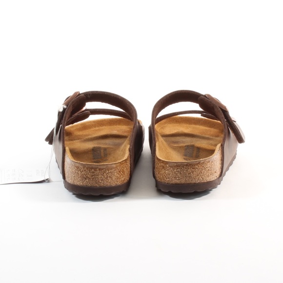 Birkenstock Arizona Brown Leather Cork Sandals NEW - Picture 6 of 8